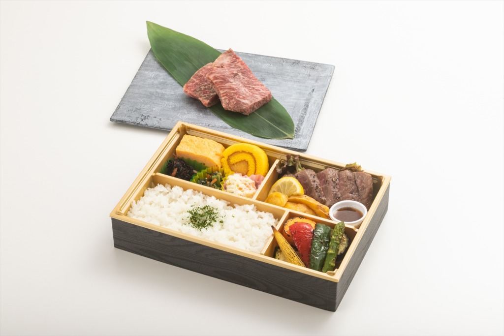 薬の説明会で山口県産和牛ステーキ御膳ご注文